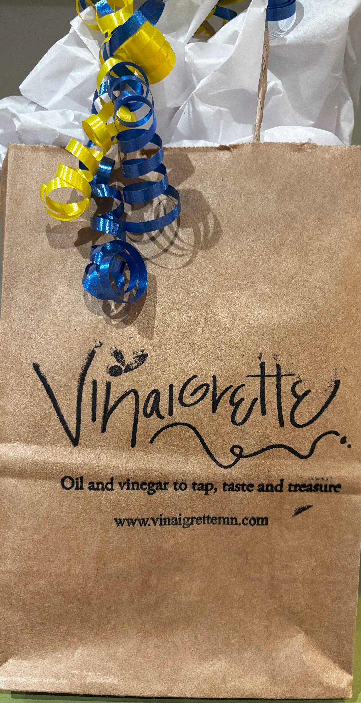 Lemon Olive Oil & Raspberry Balsamic Vinegar Gift Bag