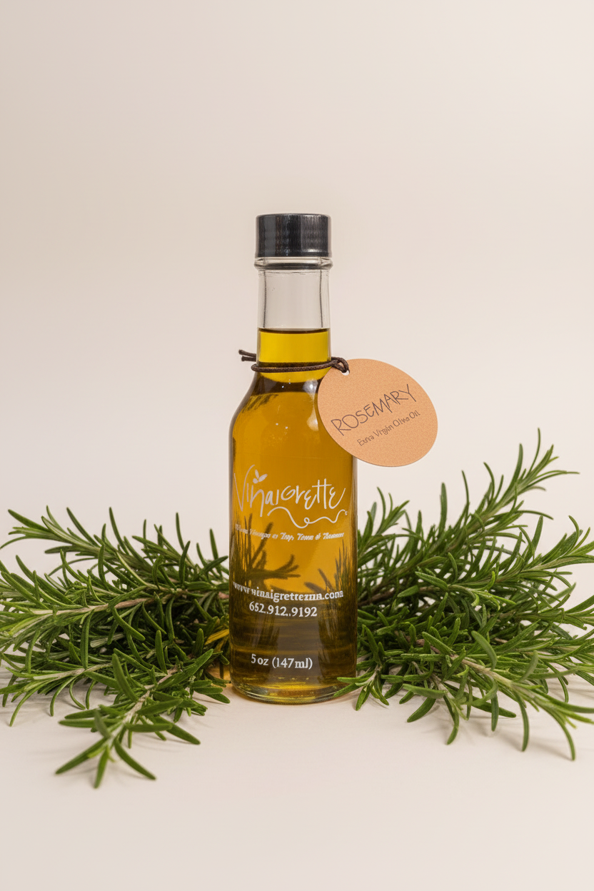 Rosemary Olive Oil - More Rosemary, Orange Background