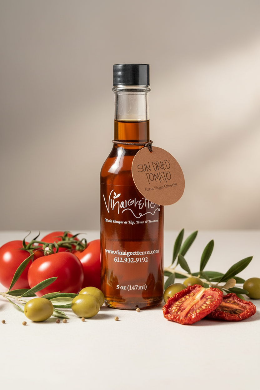 Sun-Dried Tomato Olive Oil - Orange Background